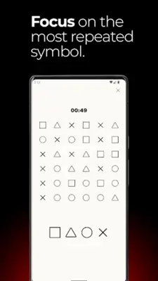 Concentration training android App screenshot 1